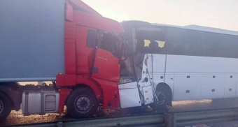 В Рязанской области в ДТП погиб водитель автобуса и пострадали 13 человек