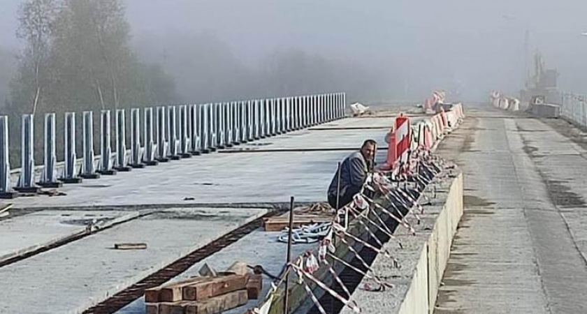 Ремонт моста через Проню в Рязанской области завершат к 20 ноября 2023 года