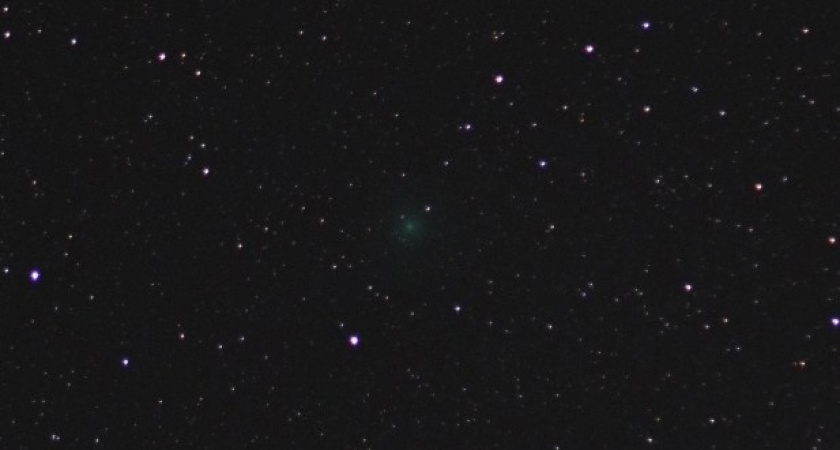 Жители Рязани поделились фотографией кометы в ночном небе