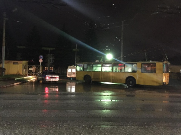 В Рязани водитель троллейбуса сбил пешехода