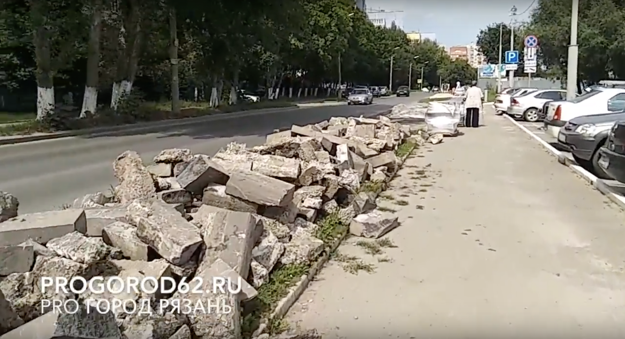 В Дашково-Песочне начался грандиозный ремонт тротуаров. Видео