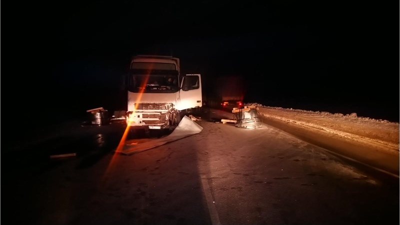 В Михайловском районе Daewoo Nexia врезалась в фуру: водитель седана погиб