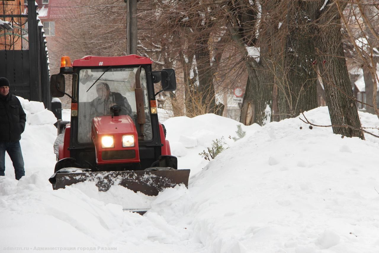 За сутки из Рязани вывезли более 5000 кубометров снега