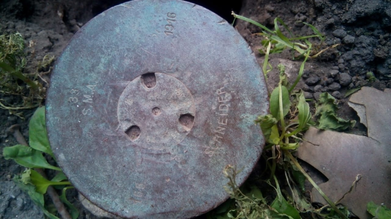 В Михайлове нашли снаряд времён Великой Отечественной войны
