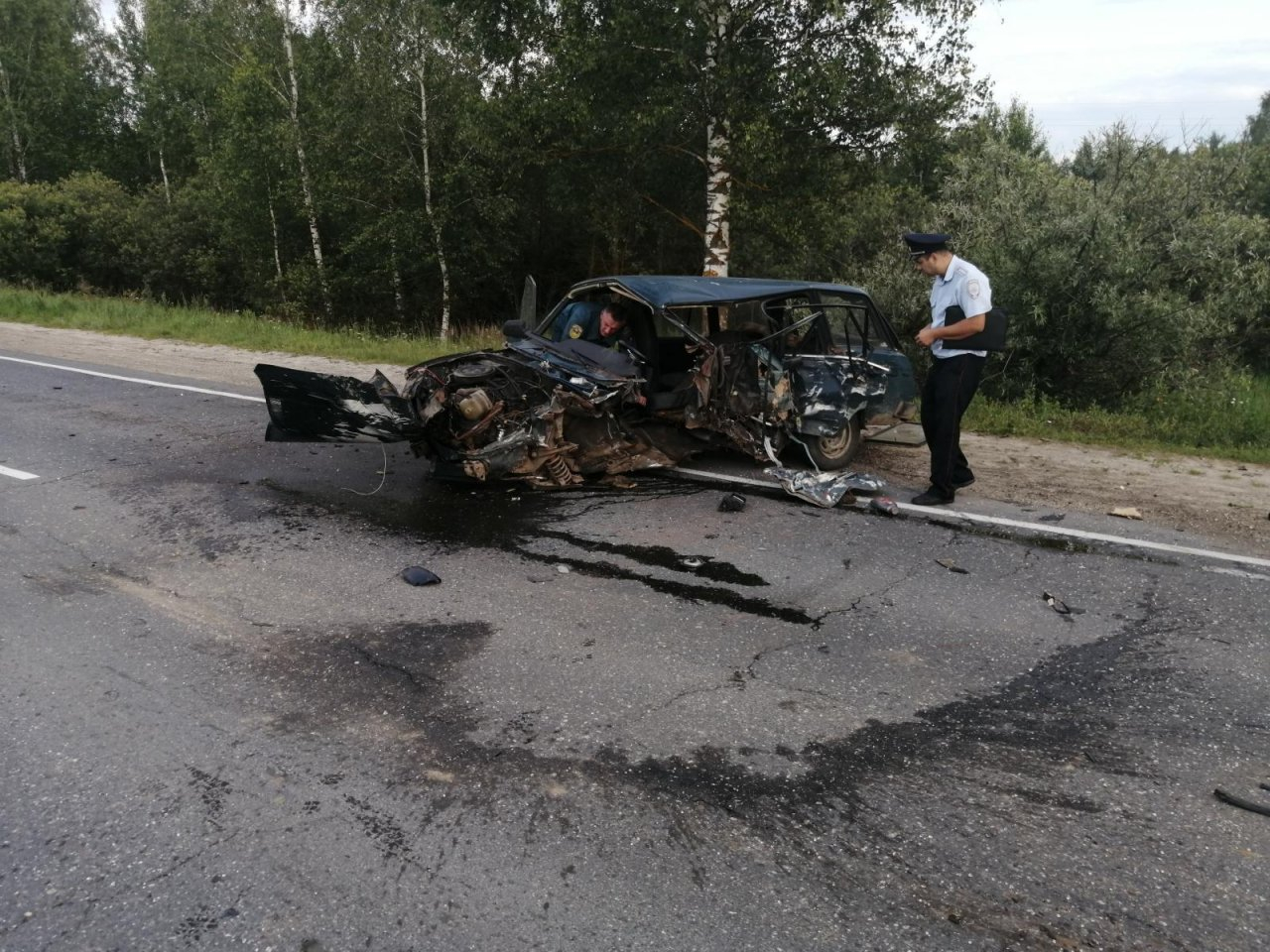 В Клепиках водитель «Жигулей» погиб после лобового столкновения с иномаркой