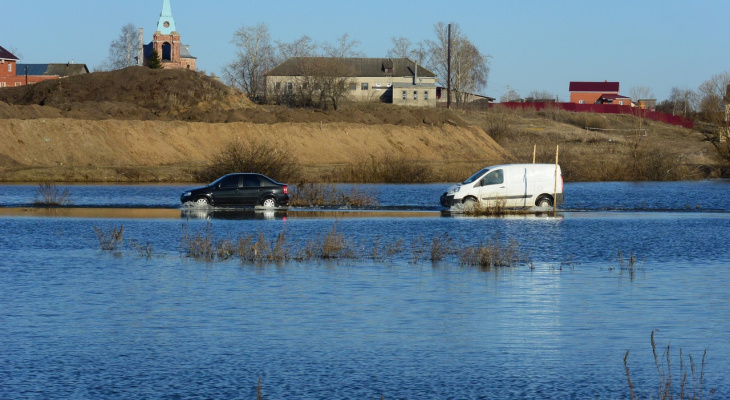Паводок: в Рязанской области растет уровень воды в реках