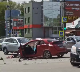 Авария у рязанского Автовокзала: появилось видео