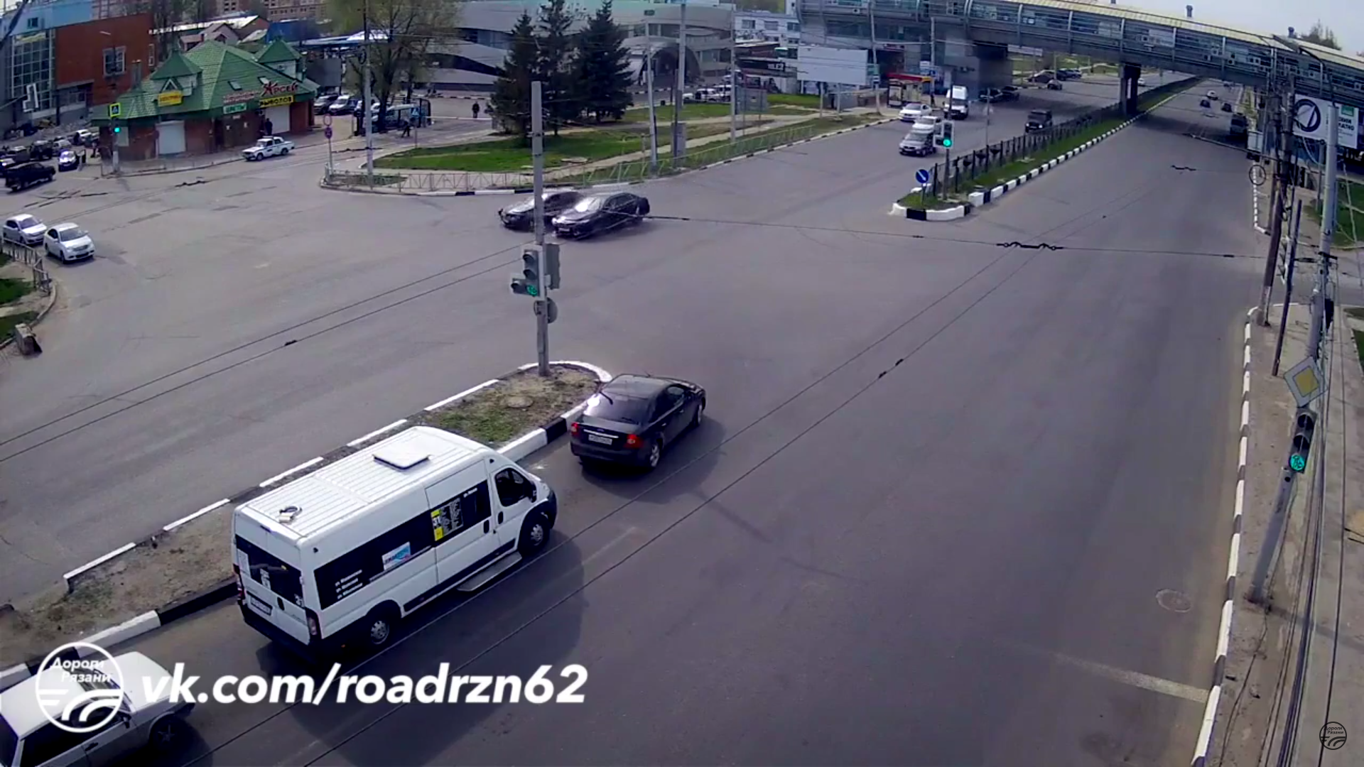 В Рязани произошла авария на Московском шоссе - видео