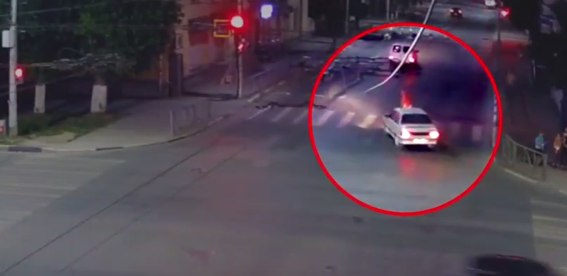 На улице Циолковского в Рязани сбили пешехода - видео