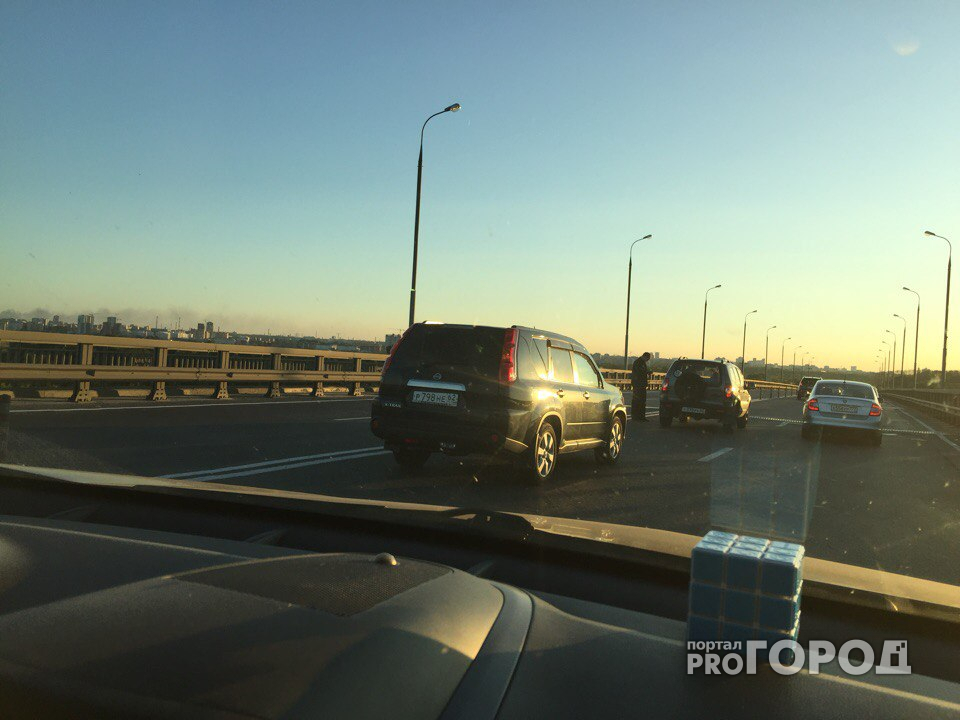 На Солотчинском шоссе снова образовалась многокилометровая пробка
