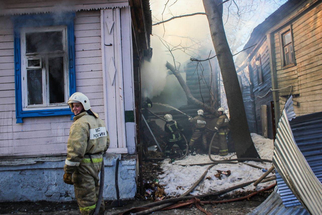 Жилой дом сгорел в Рязанской области