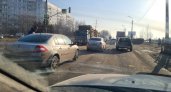 В Рязани на выезде из Канищева из-за ДТП возник затор