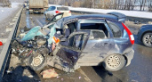 На трассе под Рязанью при столкновении четырех машин скончался один человек