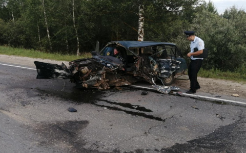 В Клепиках водитель «Жигулей» погиб после лобового столкновения с иномаркой