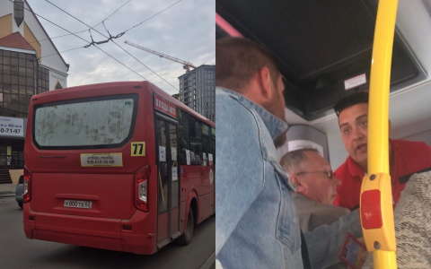 Не выпускал из автобуса: в утренней маршрутке сцепились пассажир и водитель. Видео