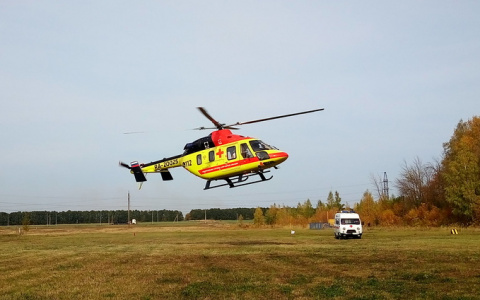 Действовали оперативно: в Рязань доставили ребенка на вертолете санавиации