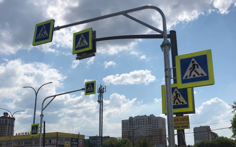 В Рязани засняли самый "безопасный" пешеходный переход